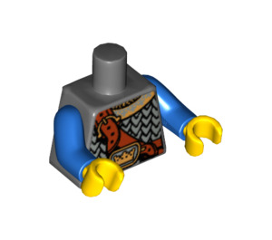 LEGO Mörk Stengrå Bricks och More Kropp (973 / 76382)