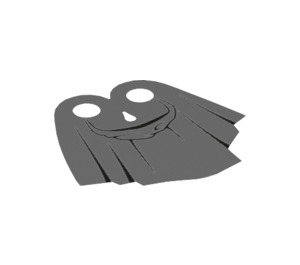 LEGO Dark Stone Gray Cape with Hood and Folds Decoration (38597)