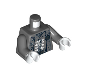 LEGO Tmavě kamenná šedá Kapitán Salazar Minifigurka Trup (973 / 76382)