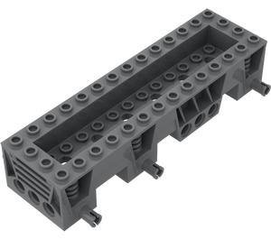 LEGO Dunkles Steingrau Auto Basis 4 x 14 x 2.333 (30642)