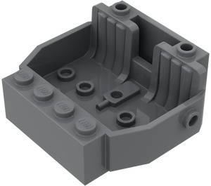 LEGO Grigio pietra scuro Macchina Base 4 x 5 con 2 Seats (30149)