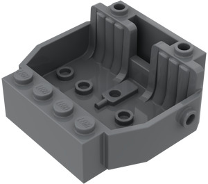 LEGO Dark Stone Gray Car Base 4 x 5 with 2 Seats (30149)