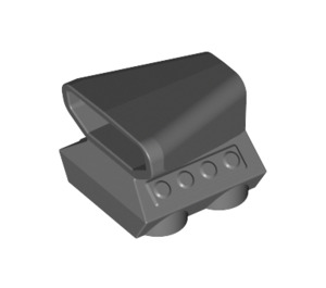 LEGO Dark Stone Gray Car Engine 2 x 2 with Air Scoop (50943)