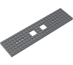 LEGO Gris pierre foncé Châssis 6 x 24 x 2/3 (Dessous renforcé) (92088)
