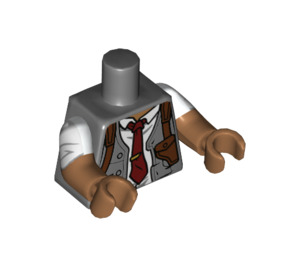 LEGO Dark Stone Gray Commissioner Gordon Minifig Torso (973 / 16360)