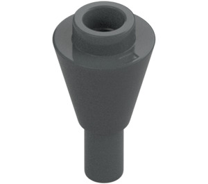 LEGO Dark Stone Gray Cone 1 x 1 Inverted with Handle (11610)