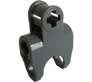 LEGO Dark Stone Gray Connector 2 x 3 with Ball Socket and Smooth Sides and Sharp Edges and Open Axle Holes (89652)