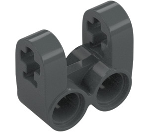 LEGO Dark Stone Gray Cross Block 2 x 2 Split (Axle / Twin Pin) (41678)