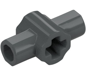 LEGO Dark Stone Gray Cross Connector with Holes and Axle Holders (24122 / 49133)