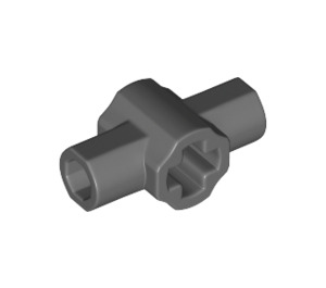 LEGO Dark Stone Gray Cross Connector with Holes and Axle Holders (24122 / 49133)