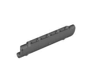 LEGO Dark Stone Gray Curved Panel 11 x 3 with 2 Pin Holes (62531)