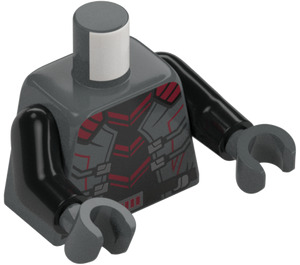 LEGO Gris piedra oscuro Darth Jar Jar Minifigura Torso (973)