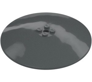 LEGO Dark Stone Gray Dish 10 x 10 (Solid Studs) (35326 / 51373)