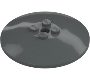 LEGO Dark Stone Gray Dish 6 x 6 (35327 / 44375)