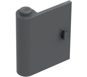 LEGO Dark Stone Gray Door 1 x 3 x 3 Left with Solid Hinge (3191 / 3193)