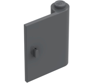 LEGO Dark Stone Gray Door 1 x 3 x 3 Right with Solid Hinge (3190)