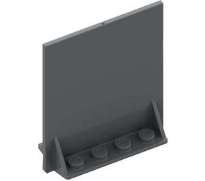 LEGO Mørk stengrå Dør 2 x 8 x 6 Revolving med Shelf Supports (40249 / 41357)