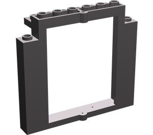 LEGO Dark Stone Gray Door Frame 2 x 8 x 6 Revolving without Bottom Notches (40253)