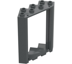 LEGO Dark Stone Gray Door Frame 4 x 4 x 6 Corner (28327)