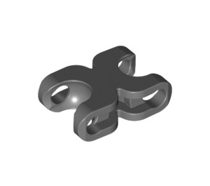 LEGO Dark Stone Gray Double Ball Connector 3 (98565)