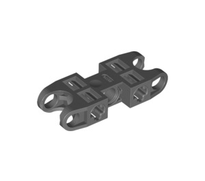 LEGO Dark Stone Gray Double Ball Connector 5 with Vents (47296 / 61053)