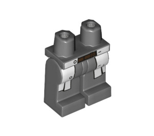 LEGO Dunkles Steingrau Dr Wu Minifigure Hüften und Beine (3815 / 22413)