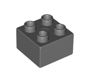 LEGO Dunkles Steingrau Duplo Backstein 2 x 2 (3437 / 89461)