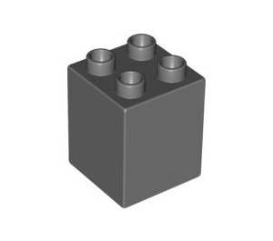 LEGO Dark Stone Gray Duplo Brick 2 x 2 x 2 (31110)