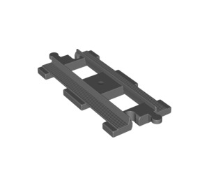 LEGO Gris pierre foncé Duplo Rail Droit (6377 / 31463)