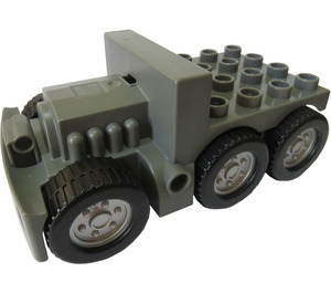 LEGO Dark Stone Gray Duplo Truck Bottom 5 x 9 (47424)