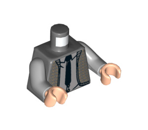 LEGO Gris piedra oscuro Ernie Prang Torso (973 / 76382)