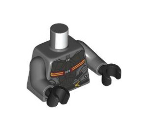 LEGO Dunkles Steingrau Falcon - Neck Halterung Minifig Torso (973 / 76382)