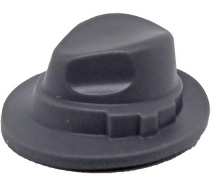 LEGO Dark Stone Gray Fedora Hat with Narrow Brim (5188)