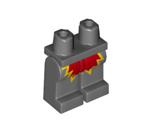 LEGO Dunkles Steingrau Firework Guy Minifigure Hüften und Beine (3815 / 37748)