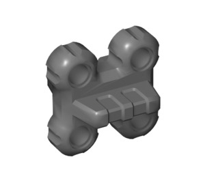 LEGO Dark Stone Gray Flexible Connector with 4 Holes and Stub (45573)