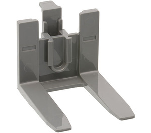 LEGO Gris pierre foncé Forklift Forks 4 x 7 Renforcé avec support de ceinture en caoutchouc