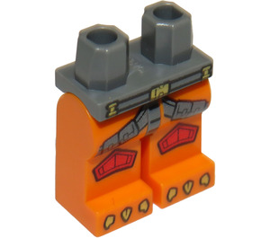 LEGO Dunkles Steingrau Frax Minifigure Hüften und Beine (3815 / 17522)