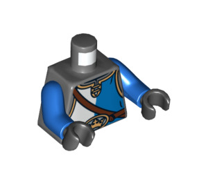 LEGO Dark Stone Gray Gallant Guard Minifig Torso (973 / 76382)