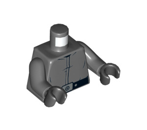 LEGO Mørk steingrå Garindan Minifigur Overkropp (973 / 76382)