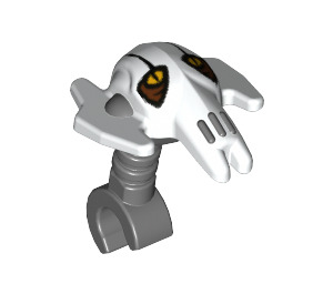 LEGO Dark Stone Gray General Grievous Head with Small Eyes (16283 / 36168)