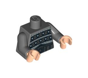 LEGO Dunkles Steingrau Gool Torso (973 / 76382)