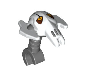 LEGO Dark Stone Gray Grievous Minifig Head (16283 / 36168)