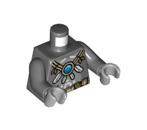 LEGO Dark Stone Gray Grumlo Torso (76382 / 88585)