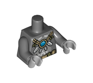 LEGO Dark Stone Gray Grumlo Torso (76382 / 88585)