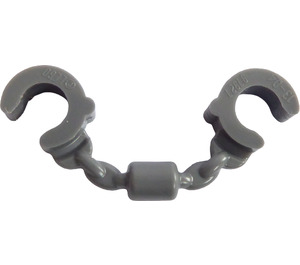 LEGO Dark Stone Gray Handcuffs (Short) (61482 / 97927)