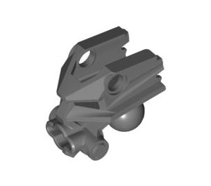 LEGO Dark Stone Gray Head/Front Connector with Ball (47312)