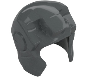 LEGO Dark Stone Gray Helmet with Ear and Forehead Guards (10907)