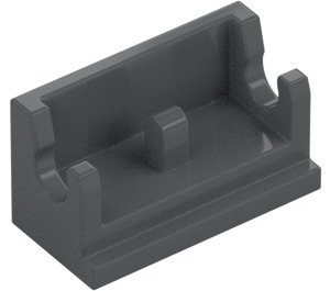 LEGO Dark Stone Gray Hinge 1 x 2 Base (3937)