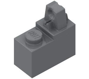 LEGO Gris pierre foncé Charnière Brique 1 x 2 avec 1 Finger (76385)
