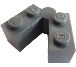 LEGO Dark Stone Gray Hinge Brick 1 x 4 Assembly